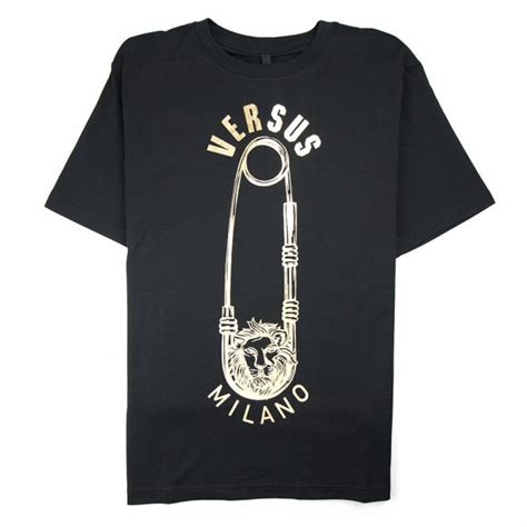 versus versace safety pin t shirt|More.